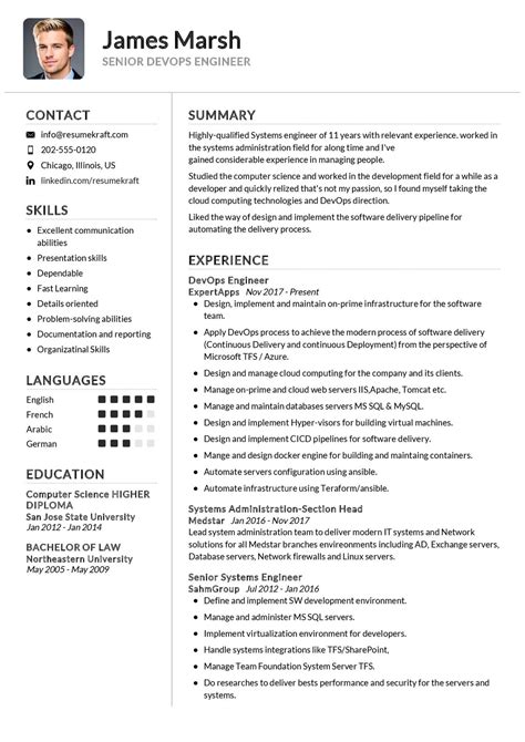 Image result for DevOps Engineer Resume