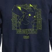 Buy Pokémon - Pikachu Neon Battle Mode - Youth Crewneck Fleece ...