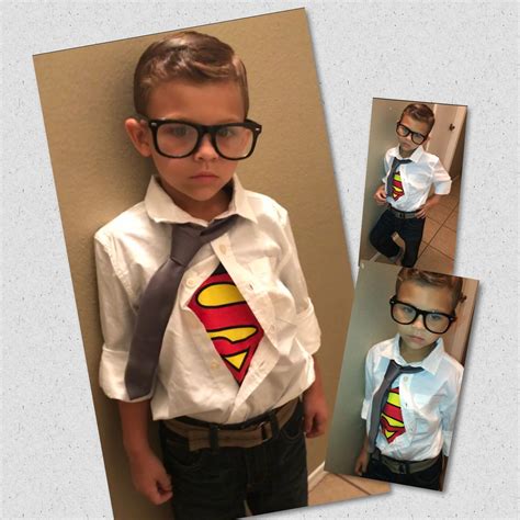 Clark kent my 4 y o came up with this costume idea all on his own super ...