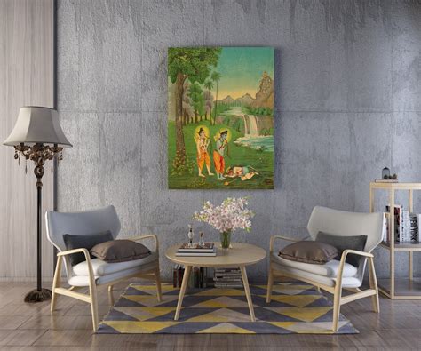 Shri Ram, Laxman and Hanuman - Lithograph 1910 – Artrise