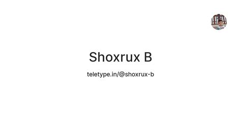 Shoxrux B — Teletype