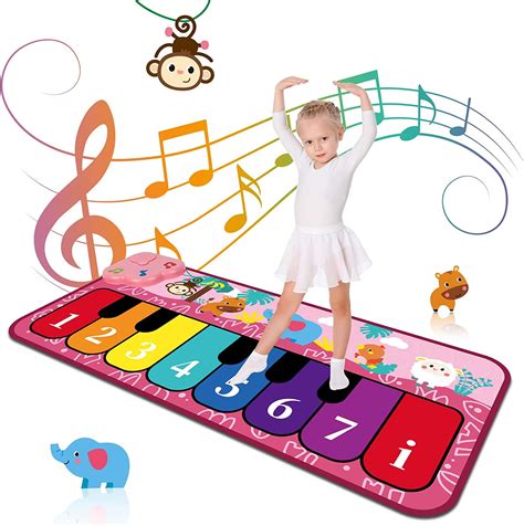Buy LAYADO Piano Mat for Kids, Keyboard Music Dancing Play Mat with 5 ...