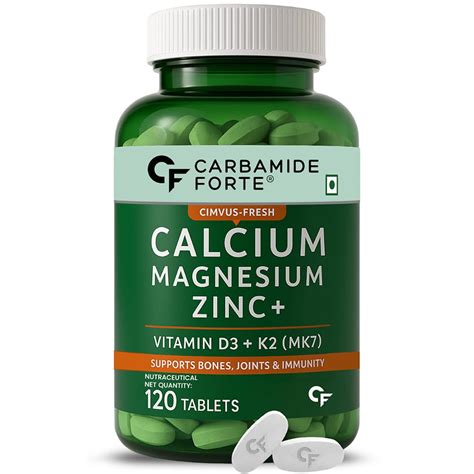 Carbamide Forte Calcium & Vitamin D3 Tablets | Calcium Magnesium Zinc ...