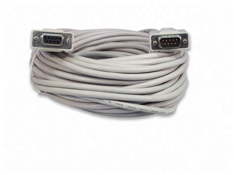 YCS Basics 50 Foot DB9 9 Pin Serial / RS232 Male / Female Extension ...