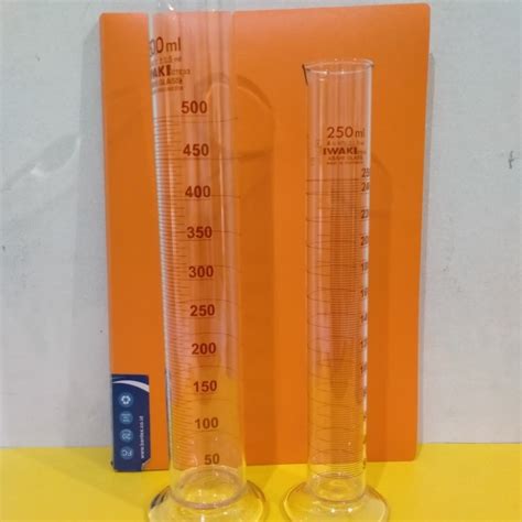 Jual IWAKI Gelas Ukur Kaca 500 ML. Class A. Measuring Cylinder - Kota ...
