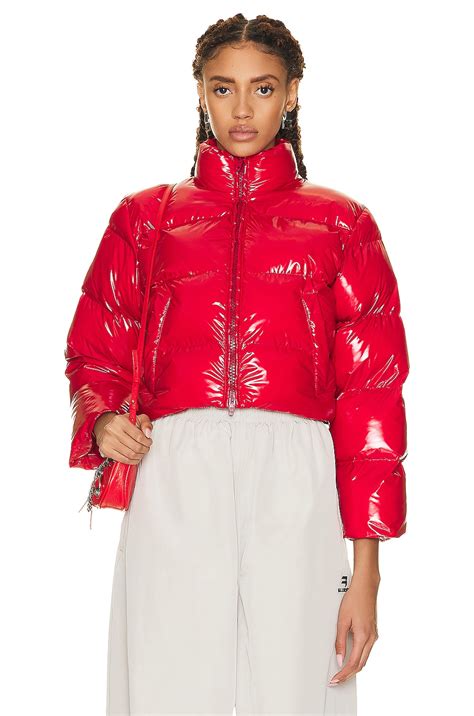 Balenciaga Shrunk Puffer Jacket in Red | FWRD