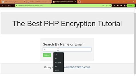 PHP Encryption and Decryption Code 的图像结果
