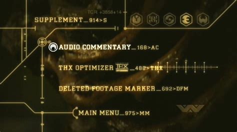 Image result for Alien DVD Menu