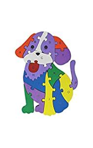 TnW Wooden Colored Puzzle with 26 Alphabets(a-z) and Numbers (1-26) for ...