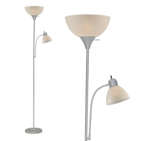 Modern Floor Lamp 72" Tall Living room lamp Gray Finish By Lightaccents ...