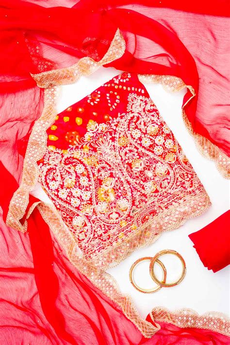 Rani Chinon Unstitched Salwar Suit With Chiffon Dupatta – The Panna Shop