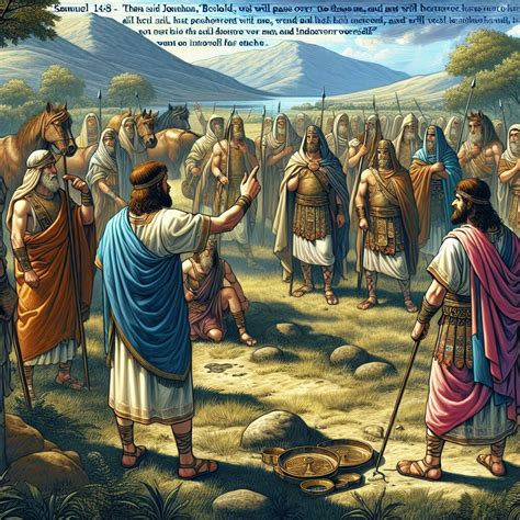 What does 1 Samuel 14:8 mean? | Bible Art