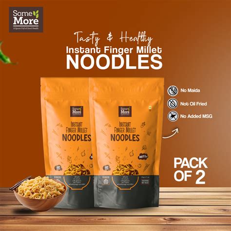Instant Finger Millet Noodles - 175gms (Pack Of 2) – Some More Foods