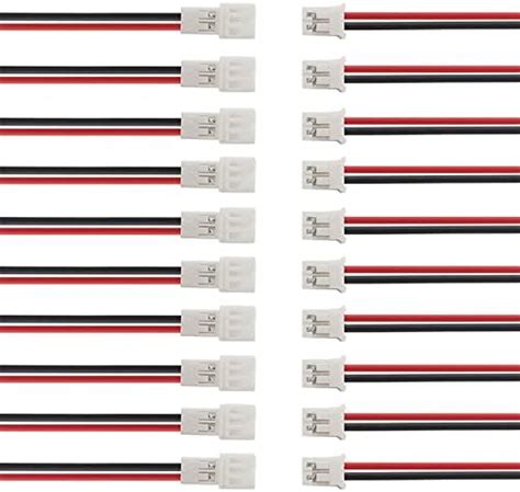 20Pair JST-PH 2.0mm 2Pins Connector, Male and Female Plug Jack Cable ...