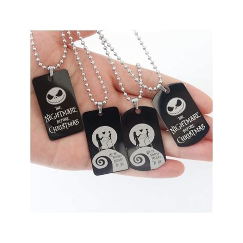 Buy The Nightmare Before Christmas Necklace Charm Bella Jack And Sally ...