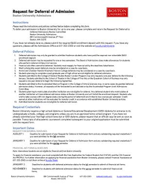 Fillable Online Deferral of Admission Letter with Sample - Step by Step ...