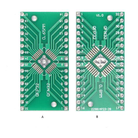 QFN32 QFP32 Converter SMD To DIP Adapter PCB-1Pcs on KitsGuru