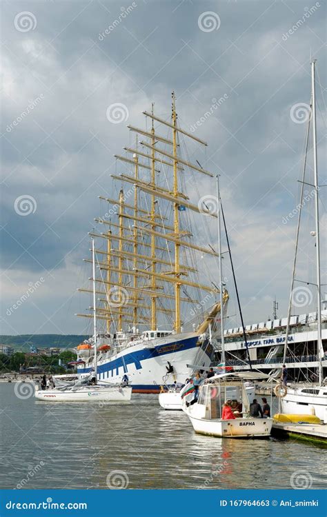 Five-masted Royal Clipper Sailing Ship Owned by Star Clippers Editorial ...