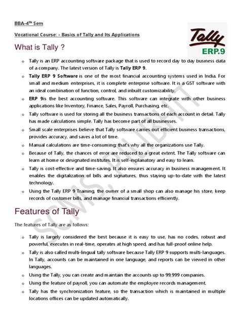 Tally Notes PDF Download 的图像结果
