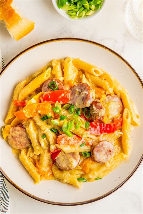Creamy Cajun Sausage Pasta Recipe | Easy Dinner Ideas
