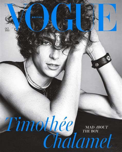 Timothée Chalamet is British Vogue's first solo male cover star