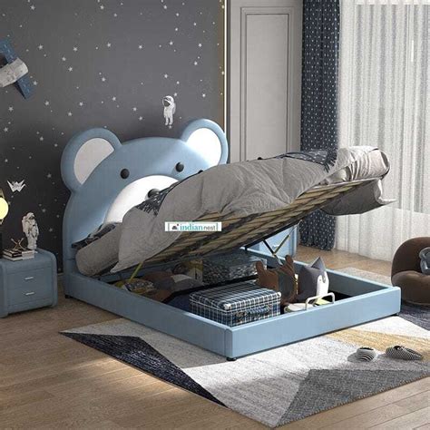 Teddy Bear Kids Bed In Upholstery – Indian Nest