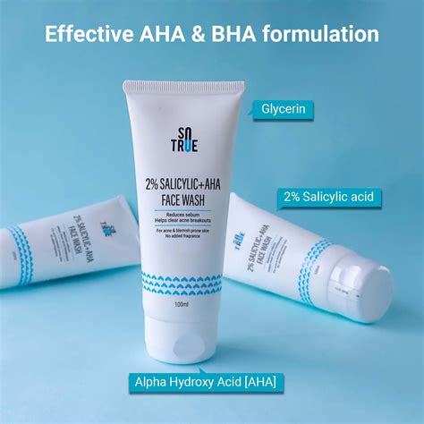2% Salicylic Acid + AHA Face Wash 100 ml | Sotrue