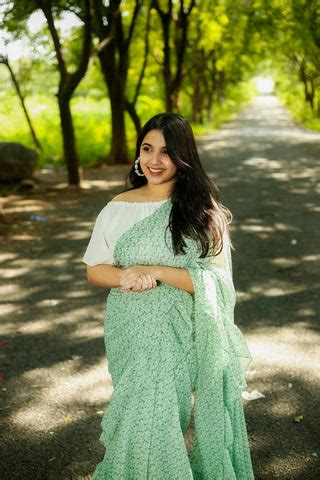 Ruffle Sarees – Navya Dachepally