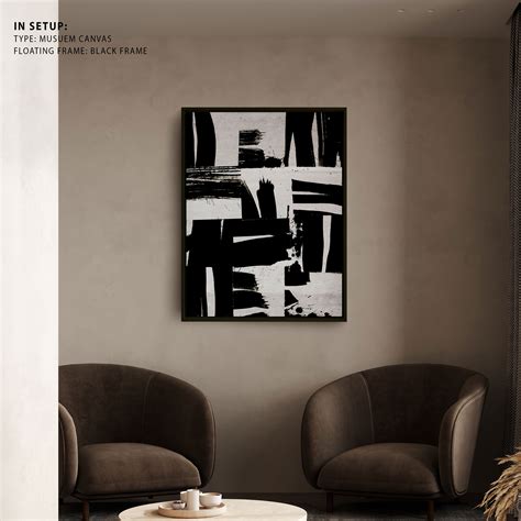 Buy Wabi Sabi Black and White Abstract, Abstract Painting Wall Art ...