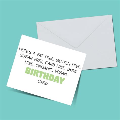 BUY Fat free GREETING card - THE PEPPY STORE – ThePeppyStore