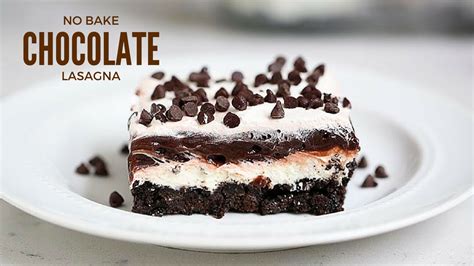 No Bake Chocolate Lasagna   YouTube
