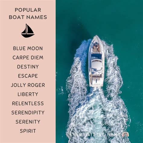 170 Best Boat Names (Cool, Creative, and Classy) - Every Little Name