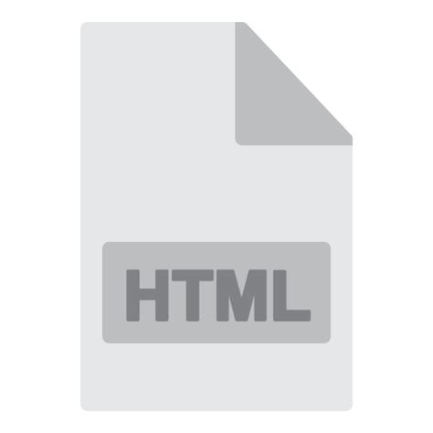 HTML File - Free interface icons