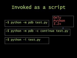 Image result for Debug Python Using PDB