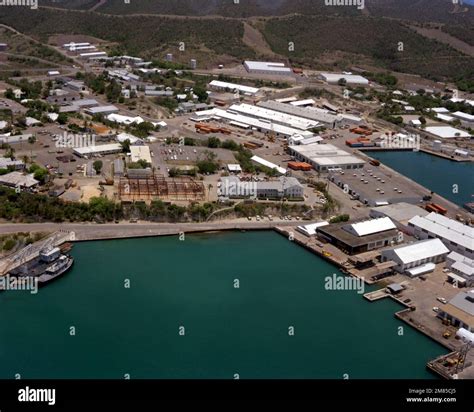An aerial view of a portion of the naval base. Base: Naval Station ...