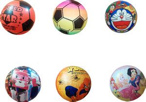 AutoVHPR Pack of 6 Very Light Weight Rubber Footballs for Small Kids ...