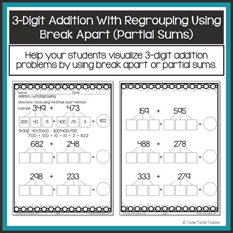 Image result for Partial Sums 3-Digit Addition