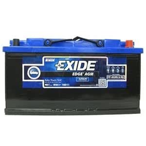 Exide Edge FP-AGML5/49 Flat Plate AGM Sealed Automotive Battery ...