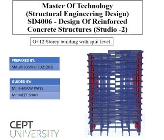 Design of G + 12 Split Level Apartment | CEPT - Portfolio