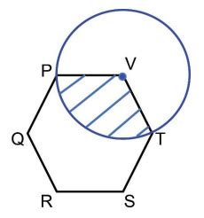 Area of Shaded Region in Regular Hexagon | Geometry Problem