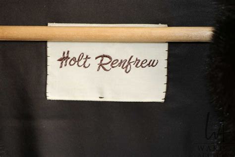 Holt Renfrew mink coat and belt plus matching hat labeled Jean Guy