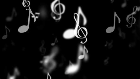 Animated Music Notes Move Vertically Black Stock Footage Video (100% Royalty-free) 3257281 ...