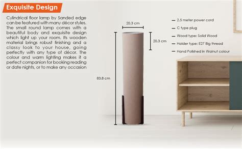 SANDED EDGE - SMARTLY PRICED Wooden Cylinder Shape Corner Decorative ...