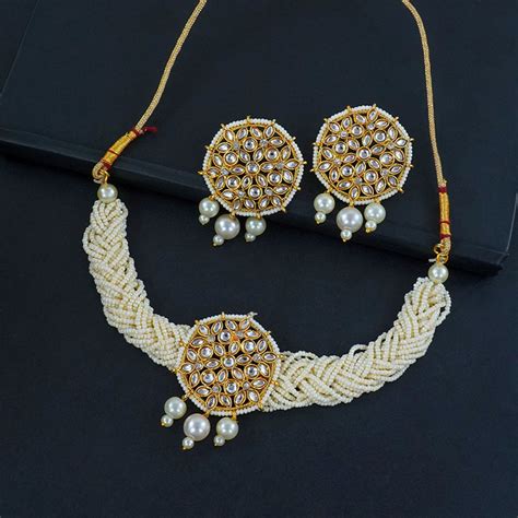 Send Elegant Kundan Choker Necklace Set Online - GAL22-109198 | Giftalove