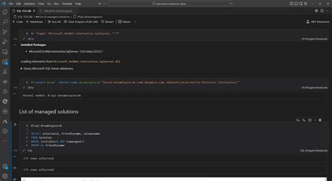 Image result for Polyglot Notebooks Run SQL