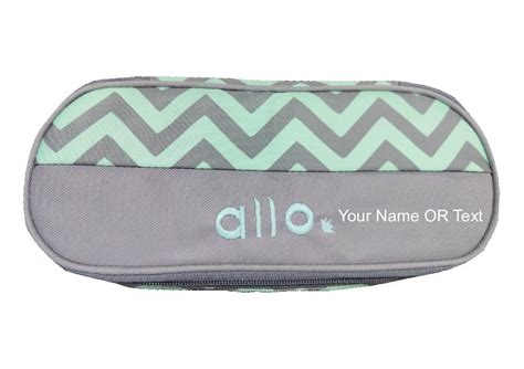 Allo Microwave Oven Safe 4pc Square Glass Lunch Box with Chevron Mint ...