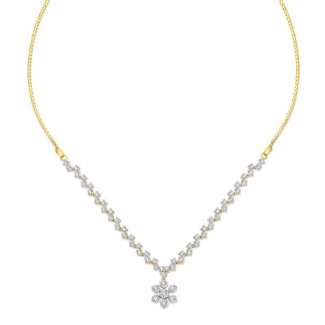 Floral Diamond Necklace Set