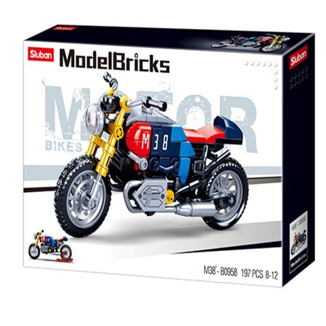 Sluban M38-B0958 Model Bricks Cafe Racer Motorcycle — Toycra