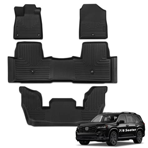 TECHPICCO Floor Mats for Honda Pilot 2023 2024, All Weather Floor Mats ...