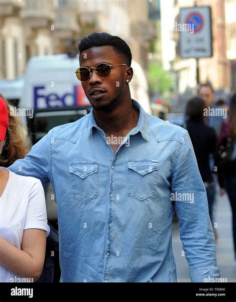 Milan, Keita Balde Diao and girlfriend Simona Guatieri in the center ...